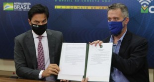 O ministro das Comunicações, Fábio Faria, anuncia ações e medidas para a radiodifusão, no ministério.