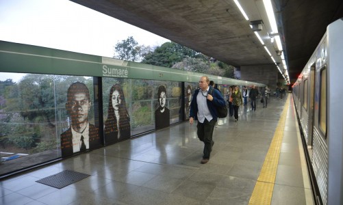 Estação Sumaré da linha verde do metrô de São Paulo.