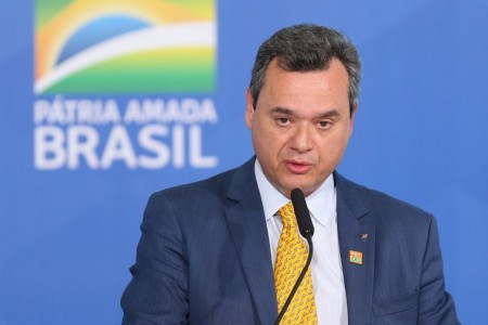 O Presidente do Banco do Brasil, Fausto de Andrade Ribeiro, durante lançamento do Plano Safra 2021/22 no Palácio do Planalto.