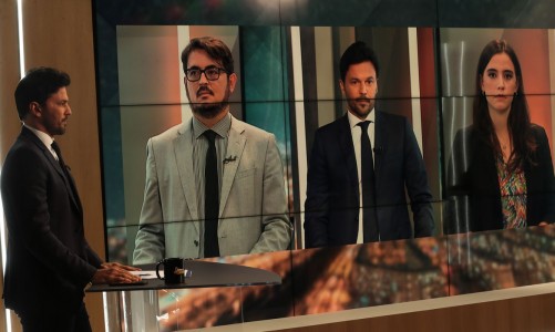 O ministro das Comunicações, Fábio Faria, participa do programa Sem Censura, na TV Brasil