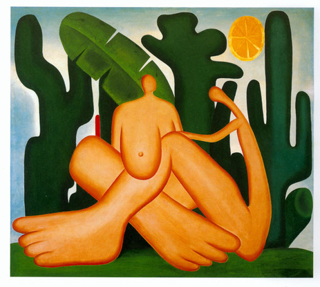 Capivari, São Paulo, Brasil, 1886 - São Paulo, São Paulo, Brasil, 1973), Antropofagia, 1929, óleo sobre tela 126 x 142 cm, Acervo da Fundação José e Paulina Nemirovsky, em comodato com a Pinacoteca do Estado de São Paulo. 