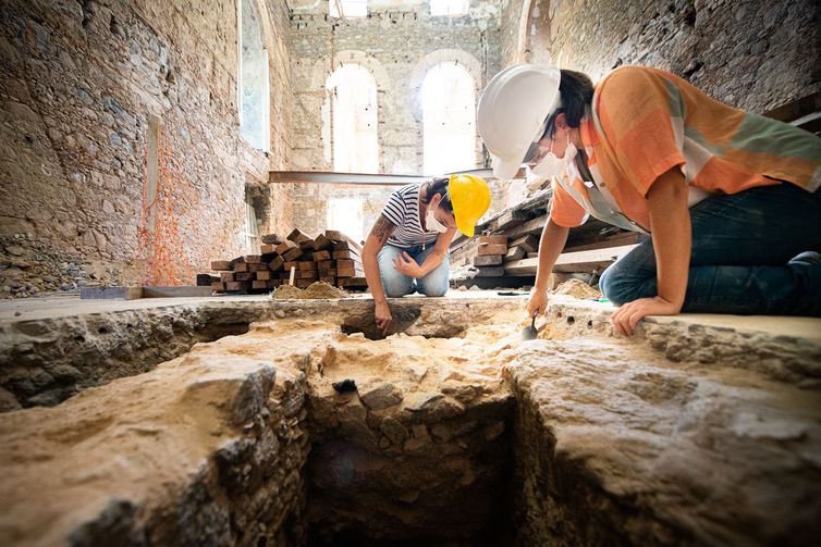 Obras no Palácio do Museu Nacional