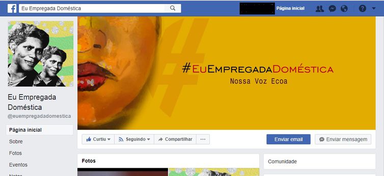 Imagem da página “Eu, Empregada Doméstica”, no Facebook