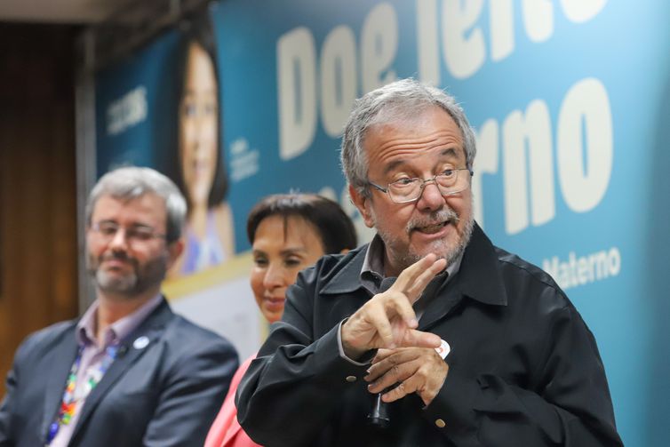 Brasília (DF), 18/05/2023 - Coordenador da Rede Global de Banco de Leite Humano, João Aprígio, participa do Lançamento da Campanha Nacional de Incentivo à Doação de Leite Materno .Foto: Wilson Dias/Agência Brasil