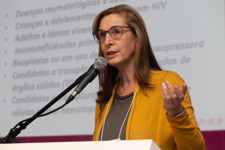 19/09/2023, Presidente da SBIm, Mônica Levi. Coberturas vacinais já estão melhores que 2021 e 2022, diz SBIm. Foto: SBIm/Divulgação