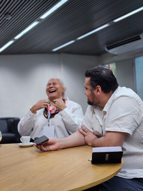 Fafá de Belém concede entrevista durante Mercado das Industrias Criativas do Brasil (MICBR), em Belém.