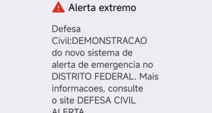 Defesa Civil testa aviso de desastre via celular no DF, GO, MS e MT